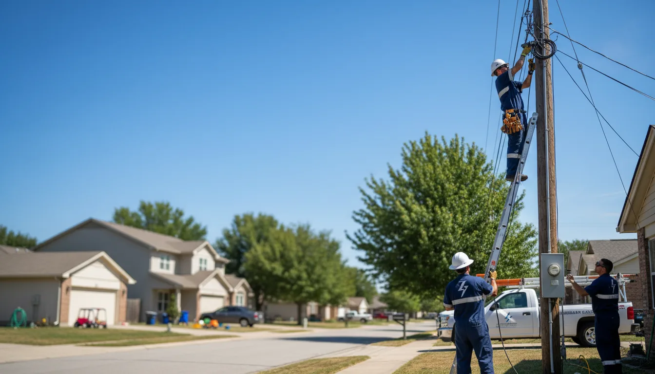 Residential electrician providing installation services in Deerbrook, WI